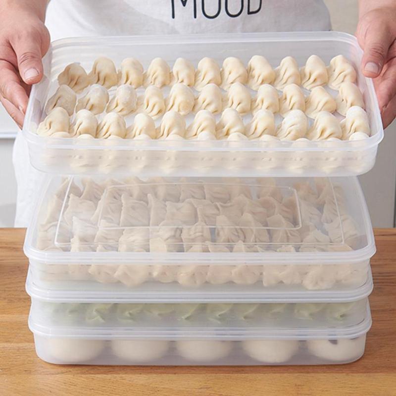 Commercial Kitchen Utensil Organizer - Transparent Kitchen Storage Box Refrigerator Organizer