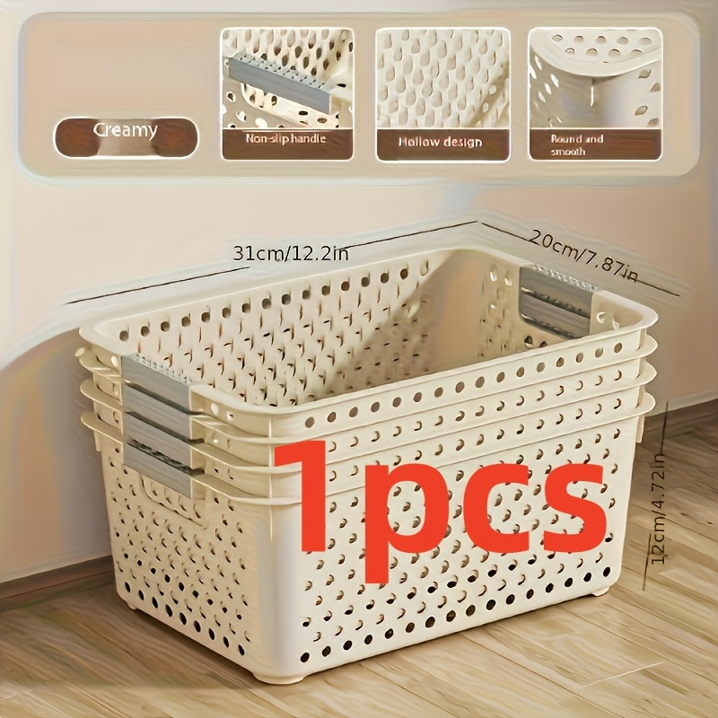Commercial Kitchen Utensil Organizer - Large-capacity plastic storage box with an