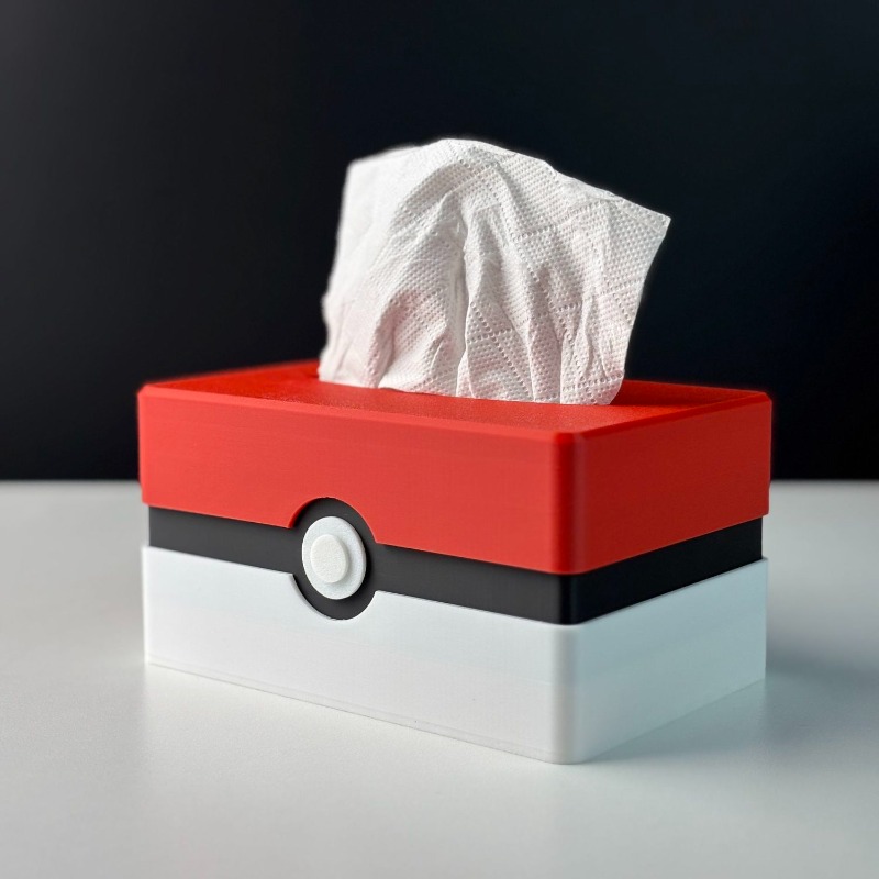Commercial Kitchen Utensil Organizer - Cartoon Poke Ball Tissue Box Storage
