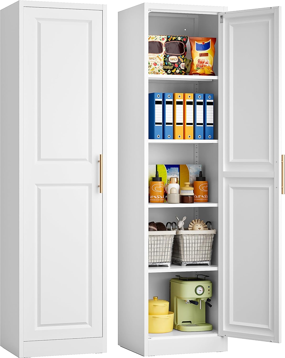 Commercial Kitchen Organization - Tall Narrow Storage Cabinet With One