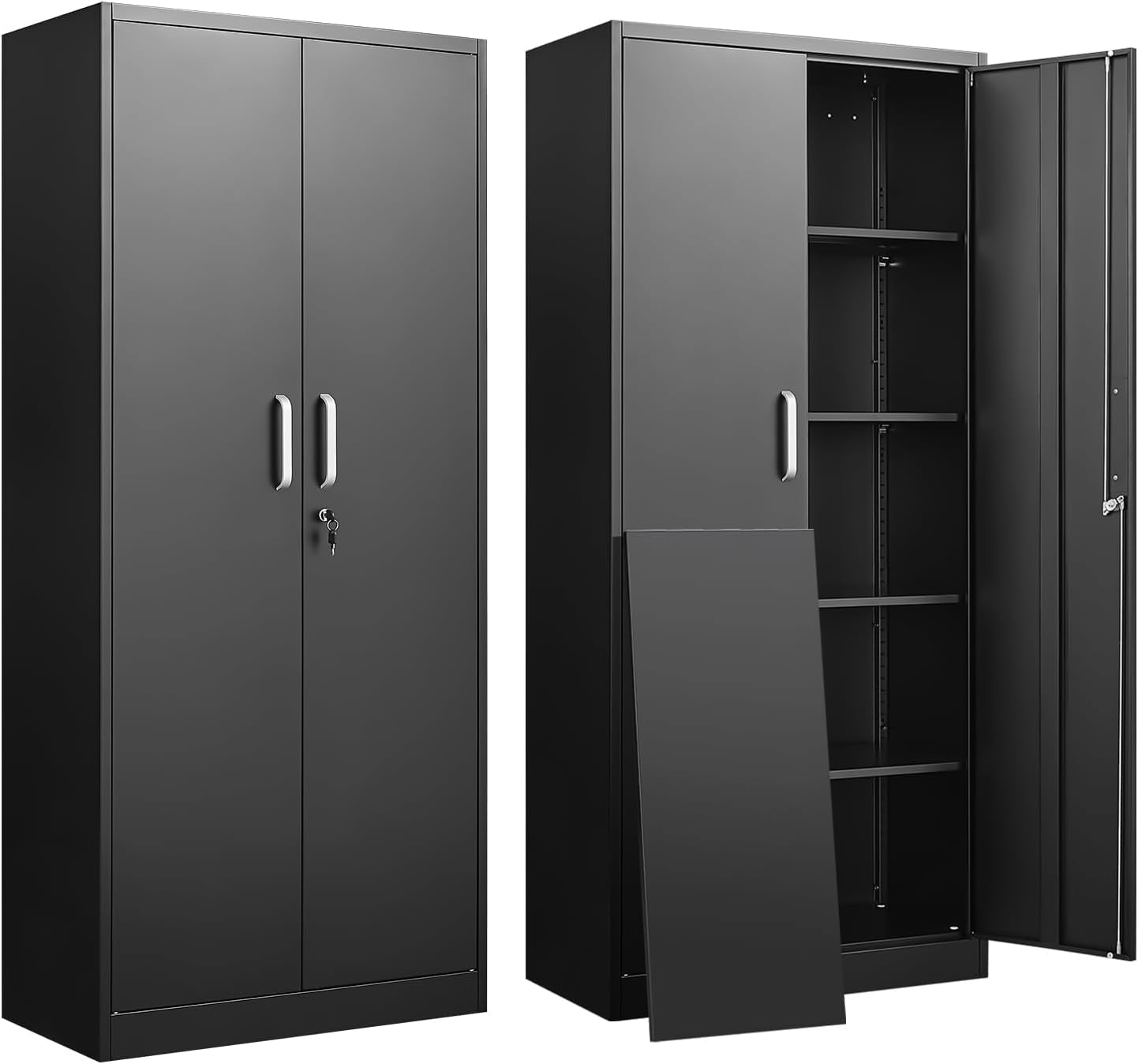 Commercial Kitchen Organization - Metal Storage Cabinet With Adjustable Shelves