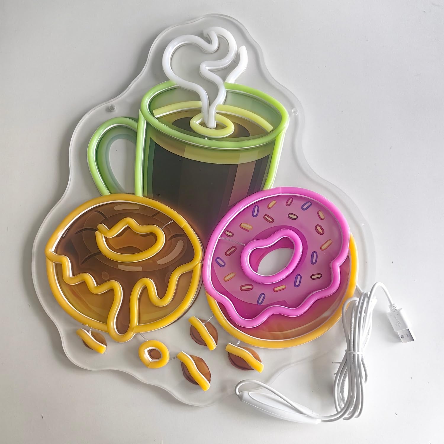 Donuts LED Neon Sign USB Power - Commercial Kitchen Walls recension och pris
