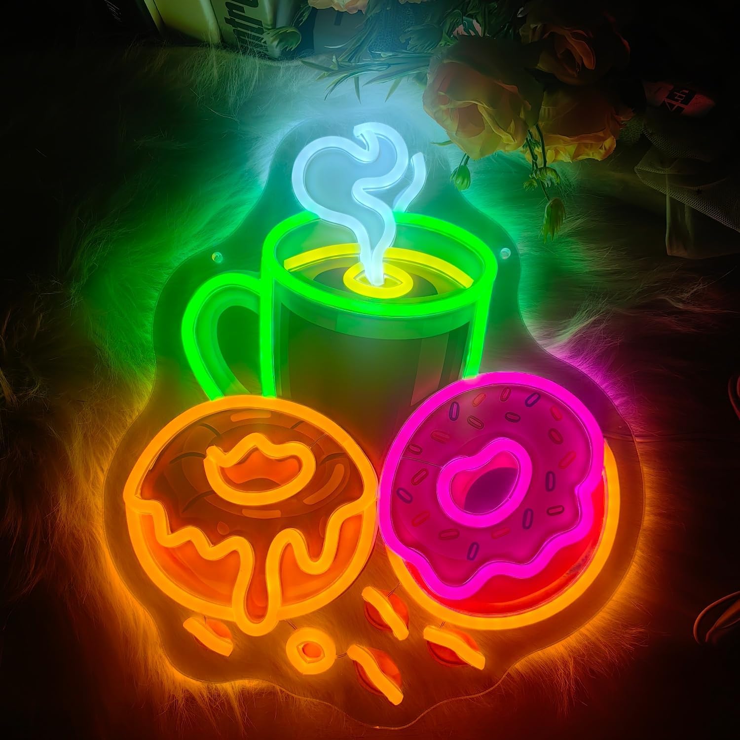 Donuts LED Neon Sign USB Power - Commercial Kitchen Walls recension och pris