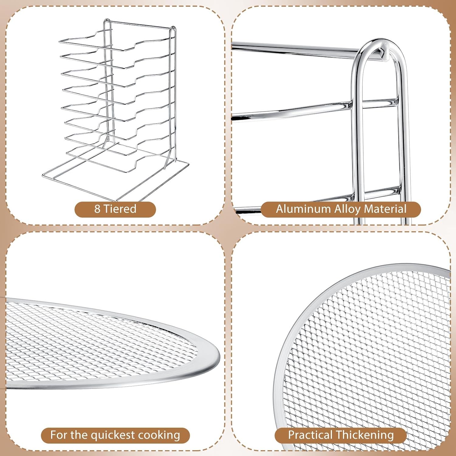 Pizza Rack 8 Tiered Stand With - Commercial Kitchen Equipment recension och pris