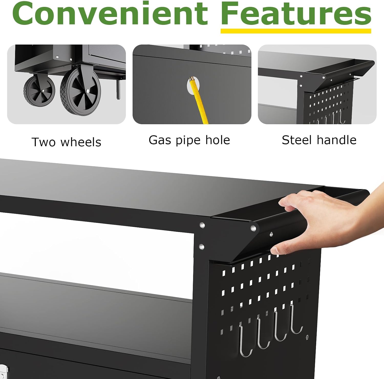 Outdoor Grill Cart Table With  - Commercial Kitchen Organization recension och pris
