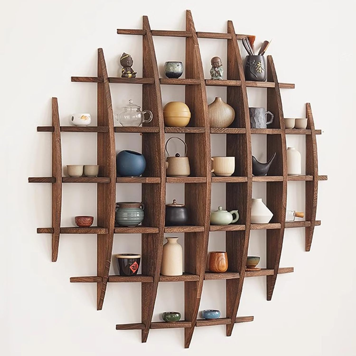 Solid Wood Chinese Tea Cup Hol - Commercial Kitchen Walls recension och pris