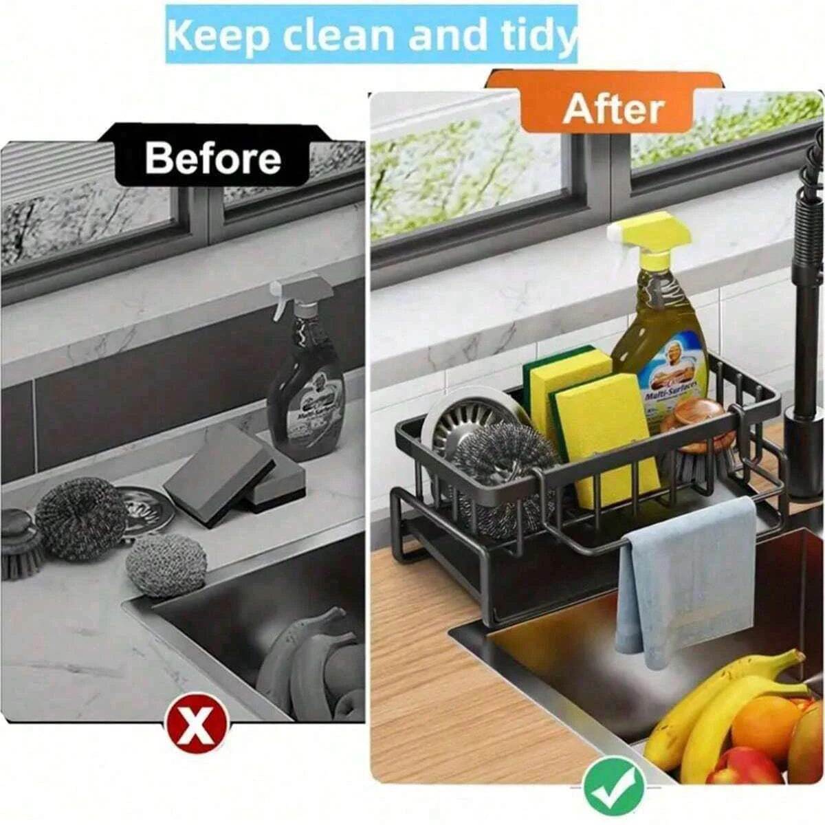 Kitchen Sink Drain Rack Organi - Commercial Kitchen Shelving recension och pris