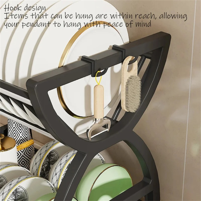 2 Tier Dish Drying Rack Kitche - Commercial Kitchen Shelving recension och pris