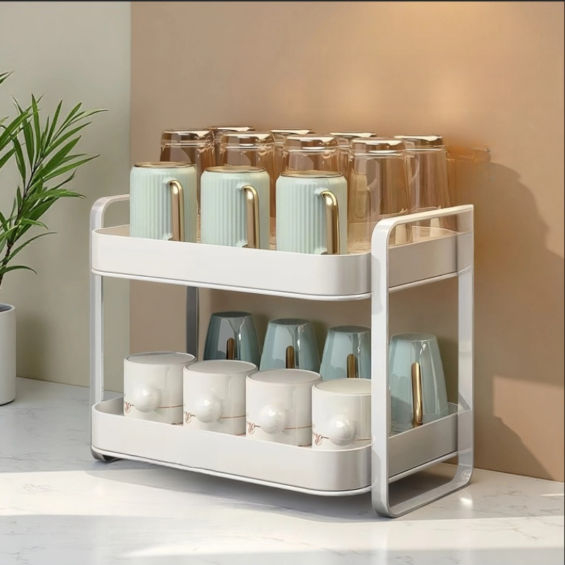 2 Tier Cup Organizer Rack Mug  - Commercial Kitchen Shelving recension och pris