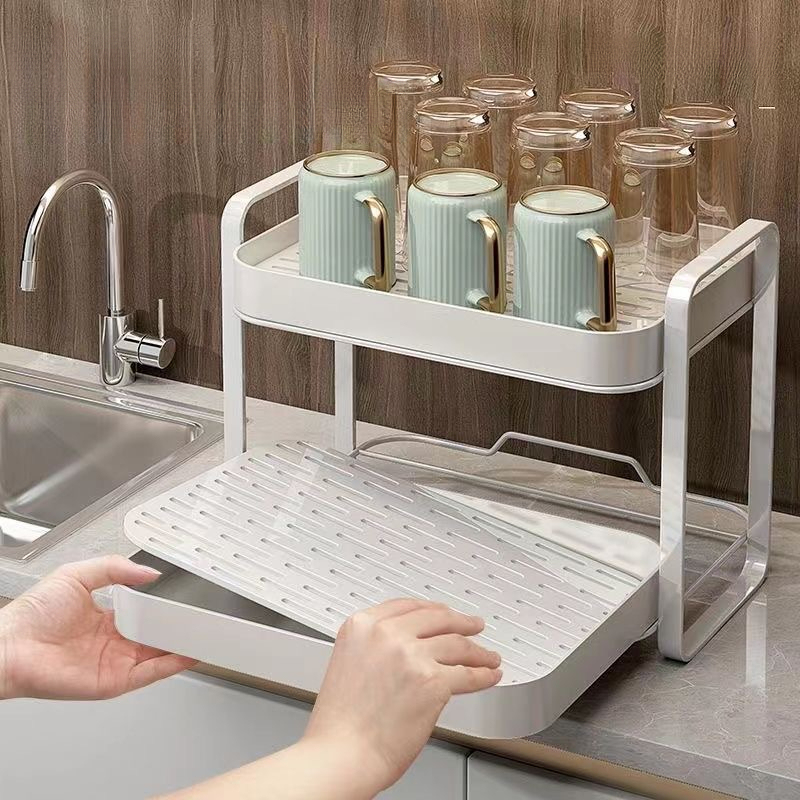 2 Tier Cup Organizer Rack Mug  - Commercial Kitchen Shelving recension och pris