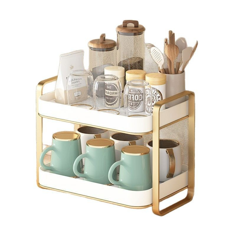 2 Tier Cup Organizer Rack Mug  - Commercial Kitchen Shelving recension och pris