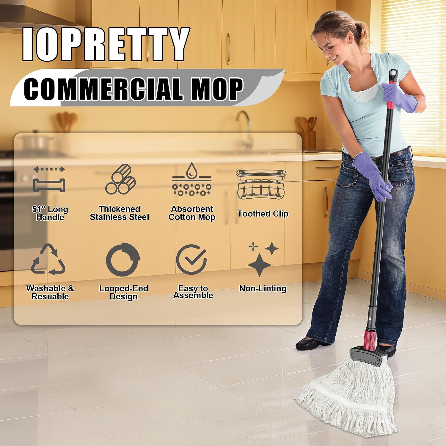 Commercial Mop for Floor Clean - Commercial Kitchen Tile recension och pris