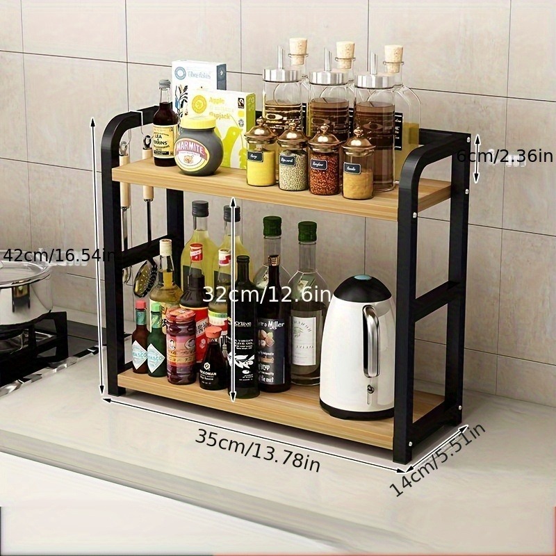 1pc 2-Tier Rustproof Metal Cou - Commercial Kitchen Shelving recension och pris