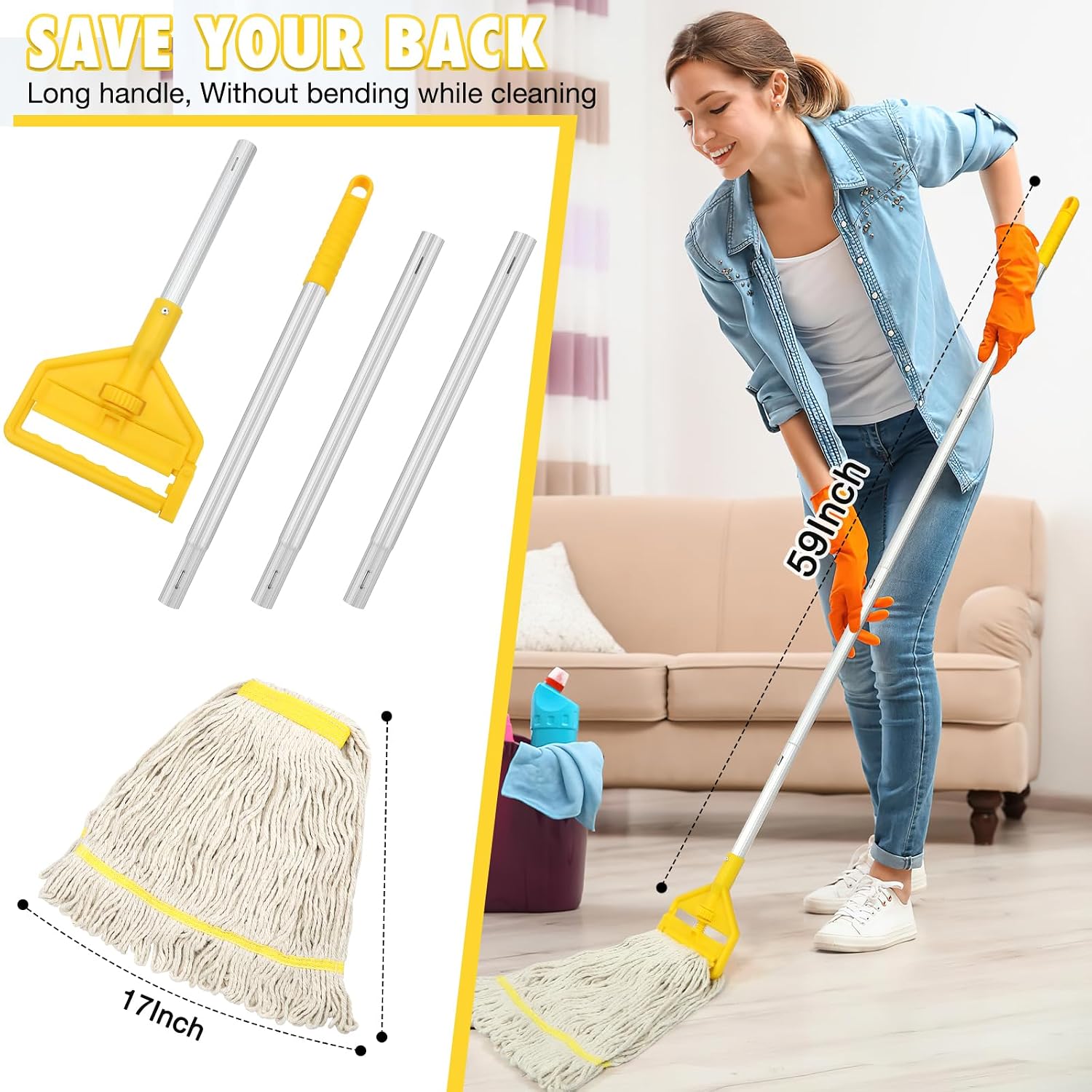 Commercial Mop Heavy Duty Indu - Commercial Kitchen Tile recension och pris