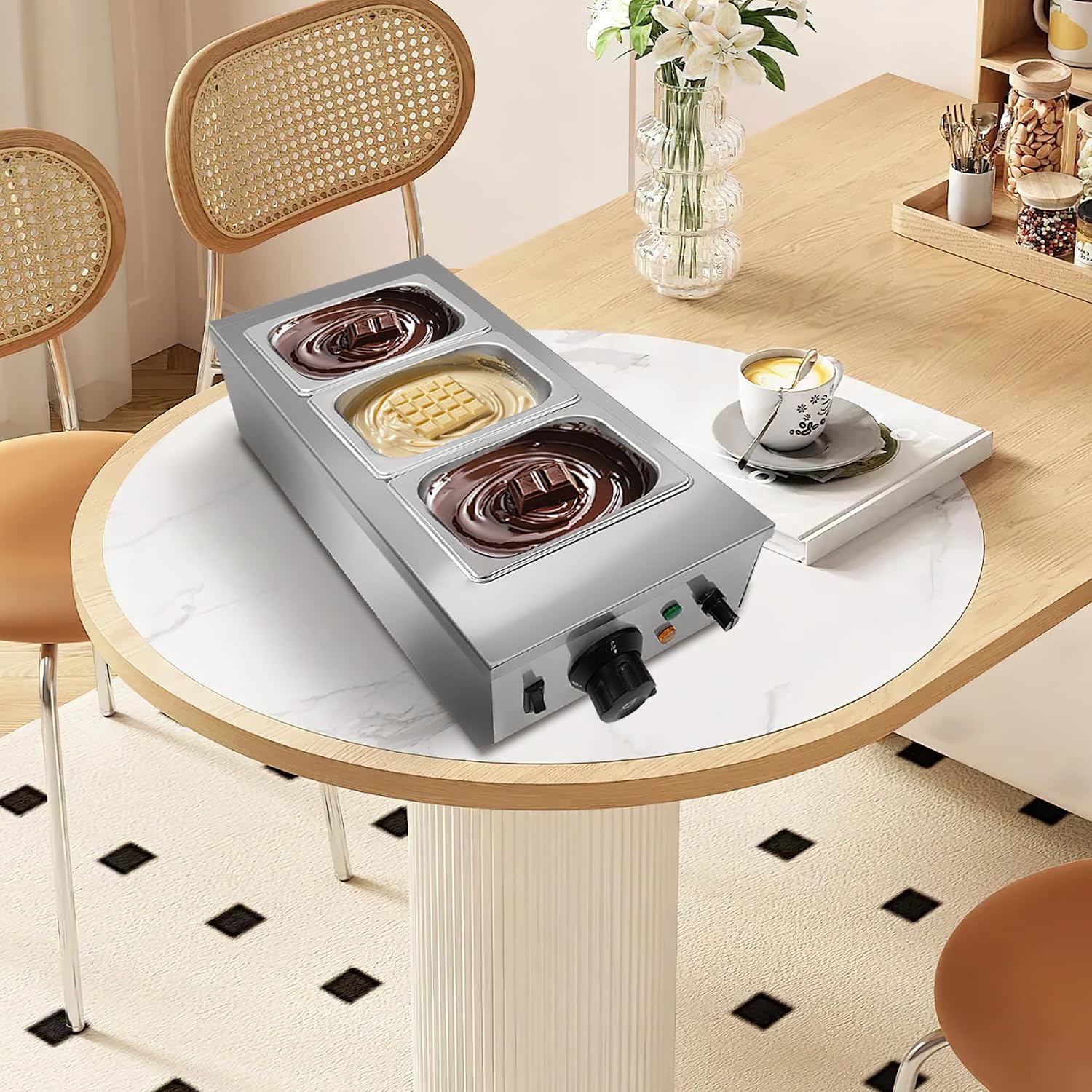 TWISTER.CK 1200W Chocolate Mel - Commercial Kitchen Warmer recension och pris