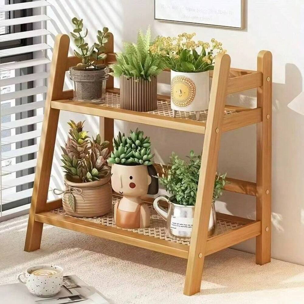 2-Tier Bamboo Countertop Stora - Commercial Kitchen Shelving recension och pris