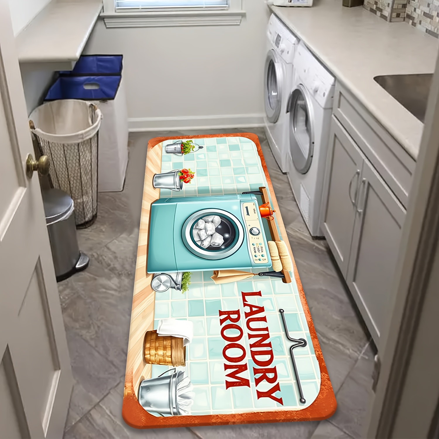 Retro Tile Washer Utensil Prin - Commercial Kitchen Tile recension och pris