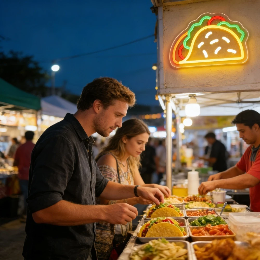 Taco Neon Sign LED USB Dimmabl - Commercial Kitchen Walls recension och pris