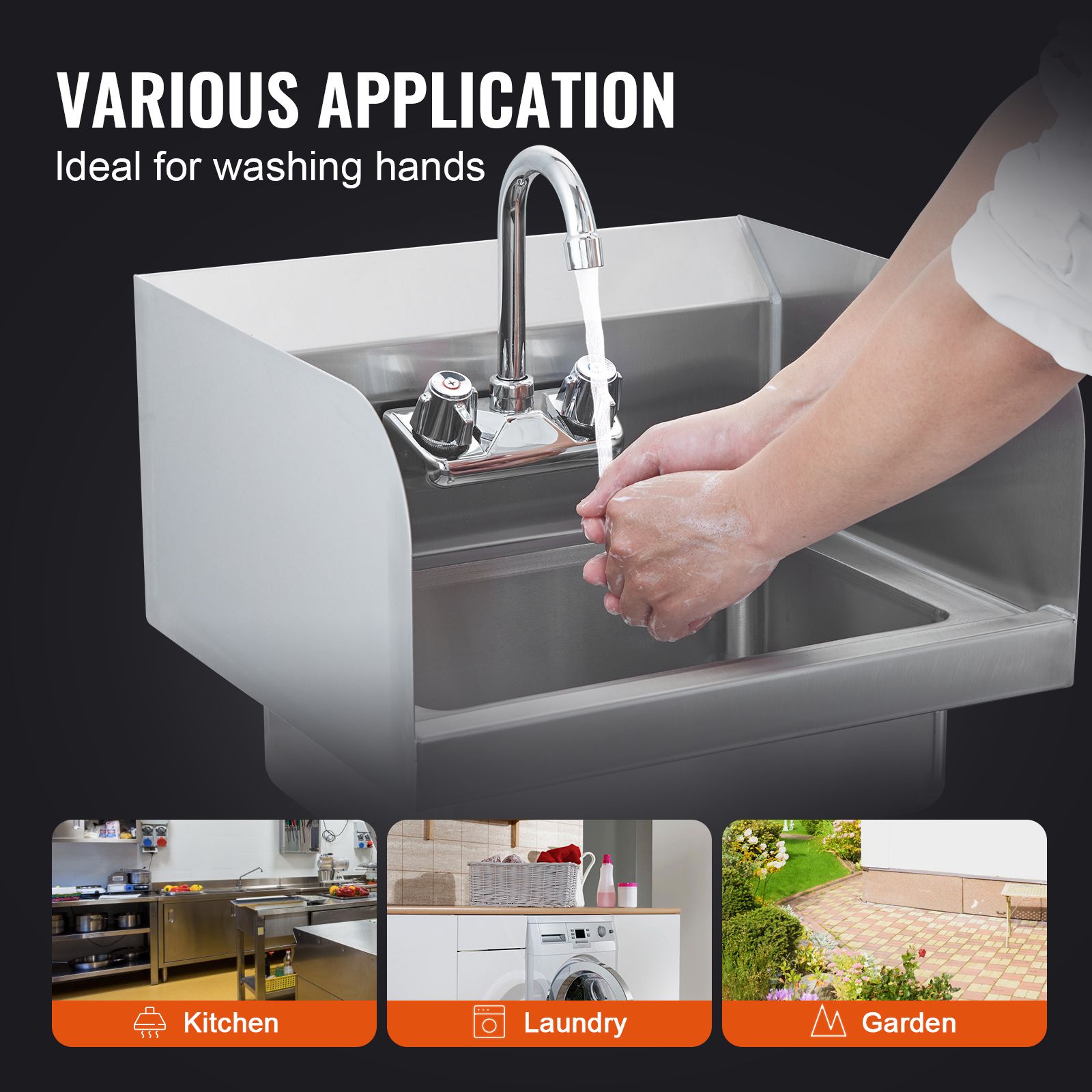 Commercial Hand Sink with Fauc - Commercial Kitchen Walls recension och pris