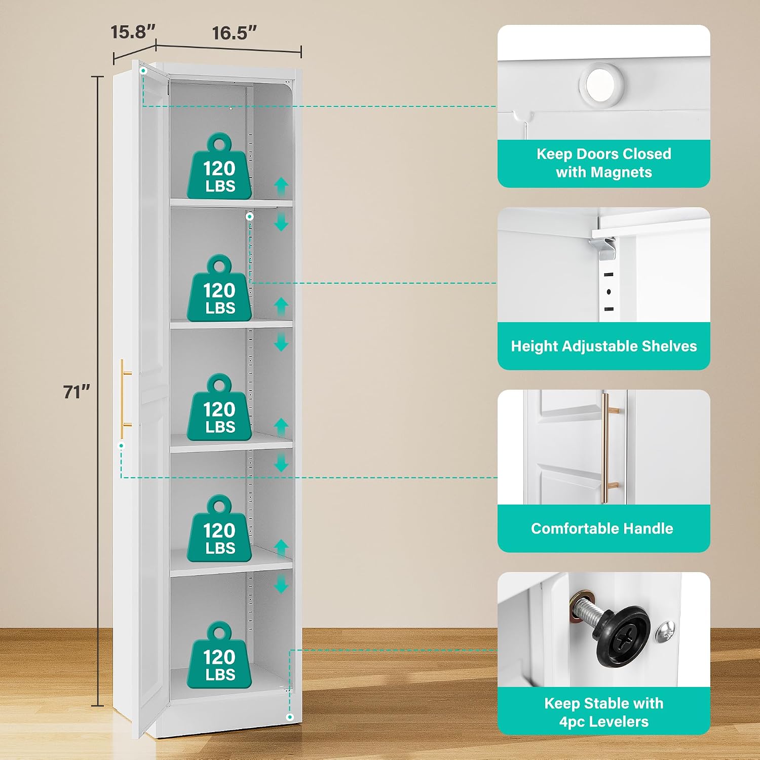 Tall Narrow Storage Cabinet Wi - Commercial Kitchen Organization recension och pris