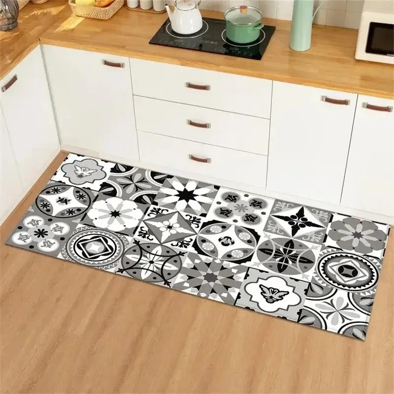 Blue Yellow Vintage Tile Colla - Commercial Kitchen Tile recension och pris