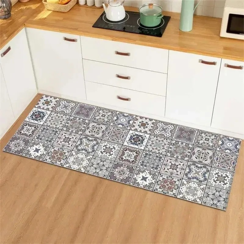 Blue Yellow Vintage Tile Colla - Commercial Kitchen Tile recension och pris
