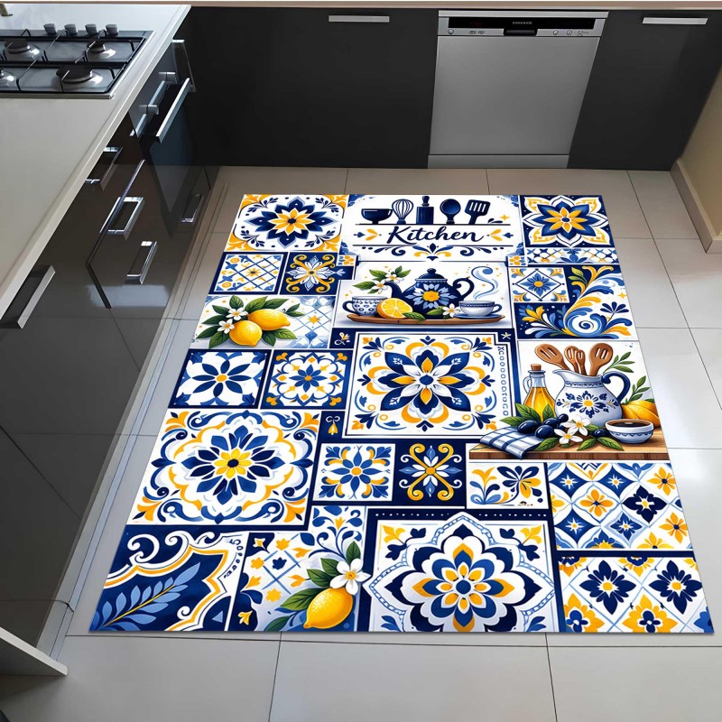 Mediterranean Mosaic Tile Kitc - Commercial Kitchen Tile recension och pris