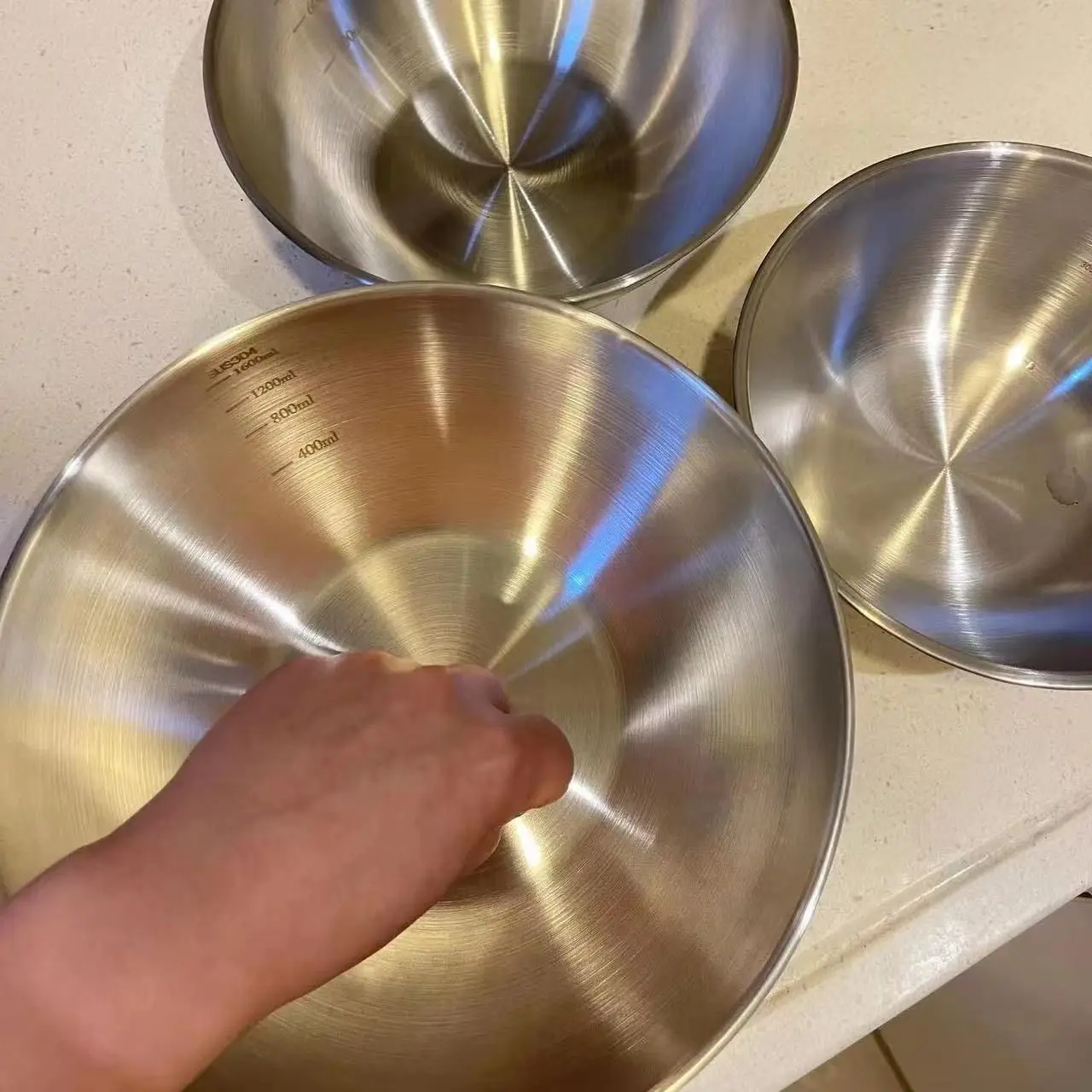 1-3 Stainless Steel Bowl Set w - Commercial Kitchen Organization recension och pris