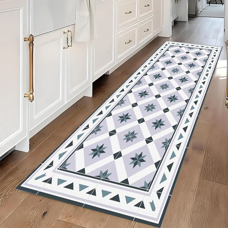 Blue and Grey Geometric Tile P - Commercial Kitchen Tile recension och pris