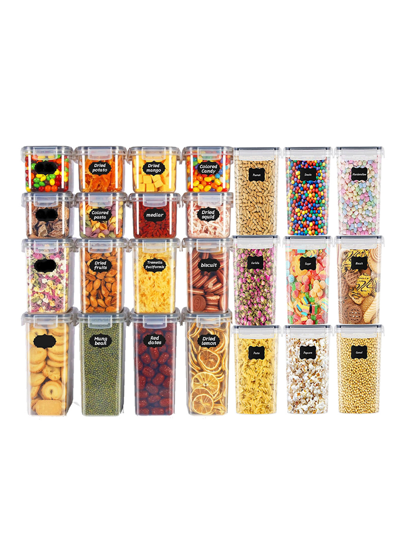 48pcs, Sealed Food Storage Con - Commercial Kitchen Organization recension och pris