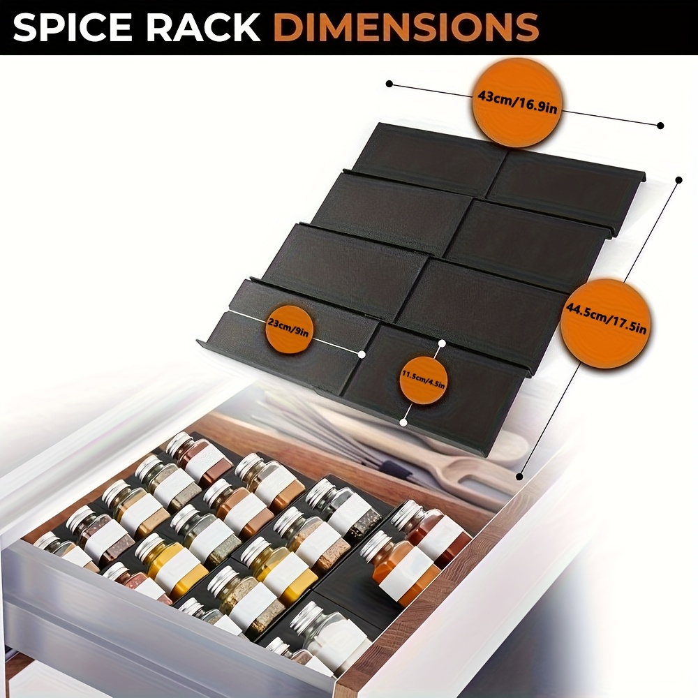 6pcs Expandable Spice Drawer O - Commercial Kitchen Shelving recension och pris