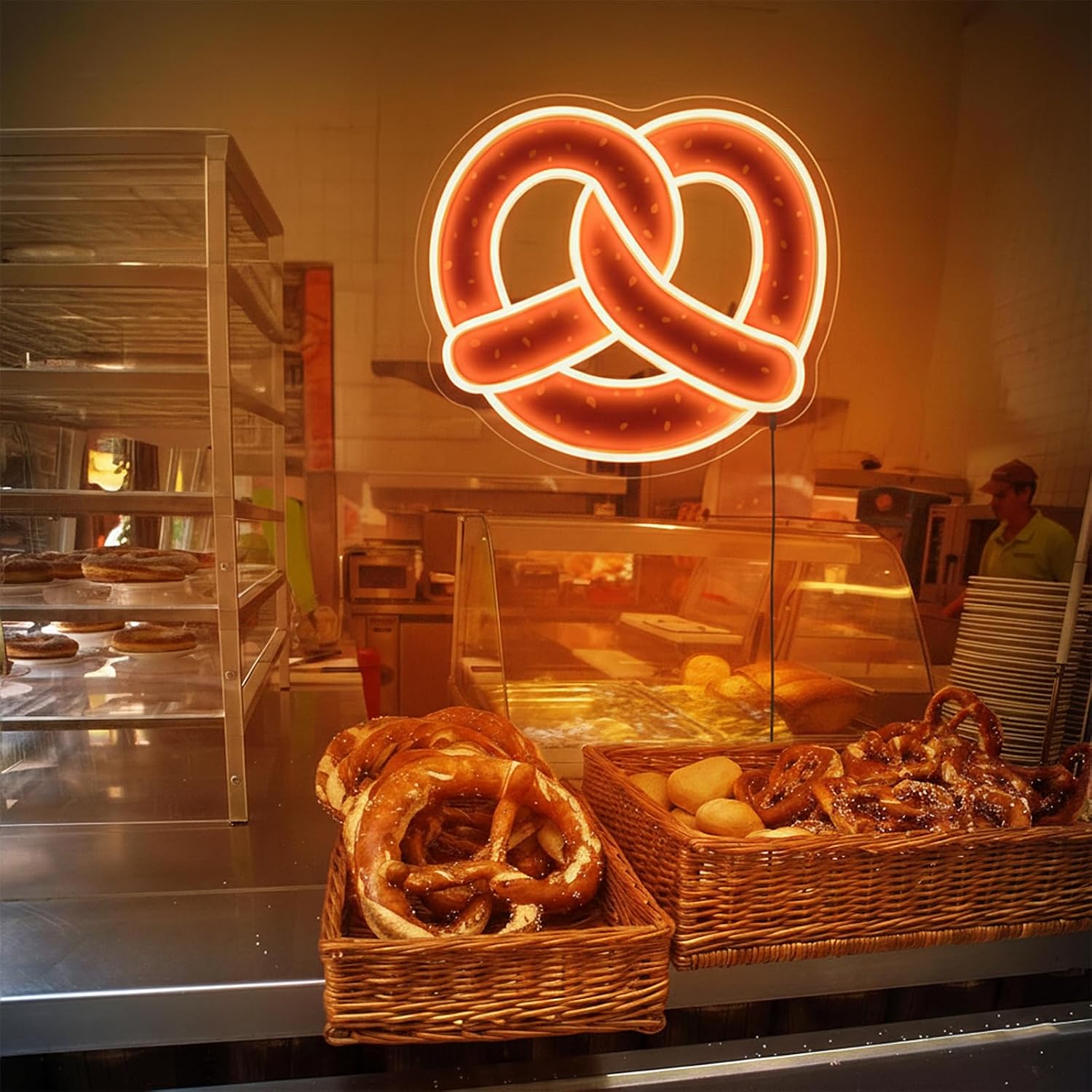 Pretzel Neon Sign USB Powered  - Commercial Kitchen Walls recension och pris